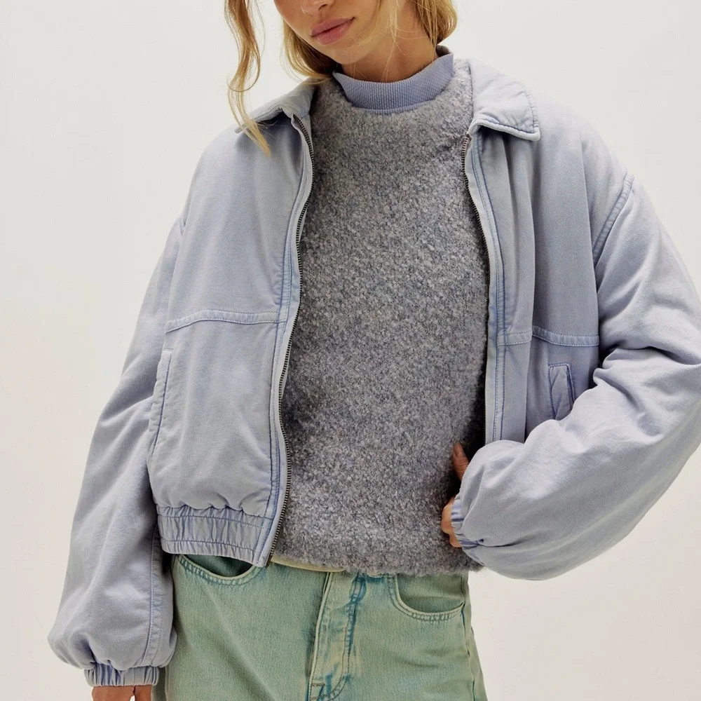 Free People FP One Birdie Washed Jacket - Picture 3 of 7
